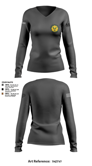 Womens Long Sleeve Vneck Shirt, 160th mp bn, Army, Teamtime, Team time, sublimation, custom sports apparel, team uniforms, spirit wear, spiritwear, sports uniforms, custom shirts, team store, custom team store, fundraiser sports, apparel fundraiser