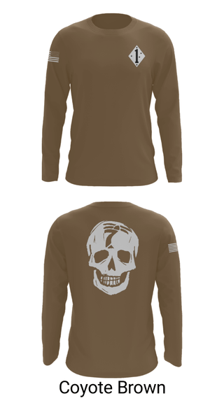 Long Sleeve Performance Shirt, 3/7 Kilo 3rd, Marines, Teamtime, Team time, sublimation, custom sports apparel, team uniforms, spirit wear, spiritwear, sports uniforms, custom shirts, team store, custom team store, fundraiser sports, apparel fundraiser