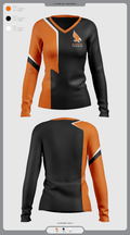 Mcdonogh Tennis 21127980 Women's Long Sleeve V-neck Shirt - 2