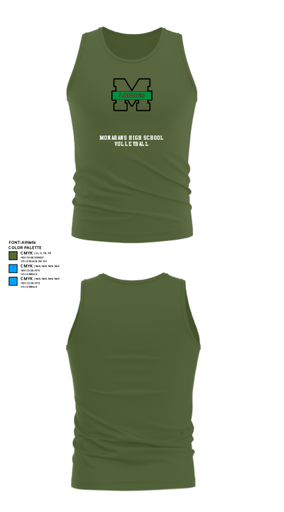 Monahans High School Volleyball 83796178 Tank Top - 23