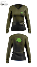 Moondog pub and grub 52756247 Women's Long Sleeve V-neck Shirt -1 1