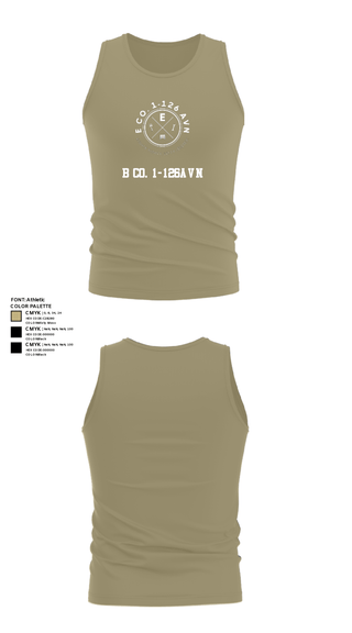 Tank Top, B Co. 1-126AVN, Army, Teamtime, Team time, sublimation, custom sports apparel, team uniforms, spirit wear, spiritwear, sports uniforms, custom shirts, team store, custom team store, fundraiser sports, apparel fundraiser