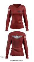 USS AMERICA 73991859 Women's Long Sleeve V-neck Shirt - 133