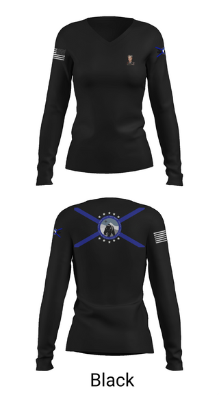 Womens Long Sleeve Vneck Shirt, Grahn Fire DepartmentAPR, Fire Department, Teamtime, Team time, sublimation, custom sports apparel, team uniforms, spirit wear, spiritwear, sports uniforms, custom shirts, team store, custom team store, fundraiser sports, apparel fundraiser