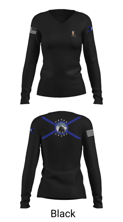 Grahn Fire DepartmentAPR 45337631 Women's Long Sleeve V-neck Shirt - 35