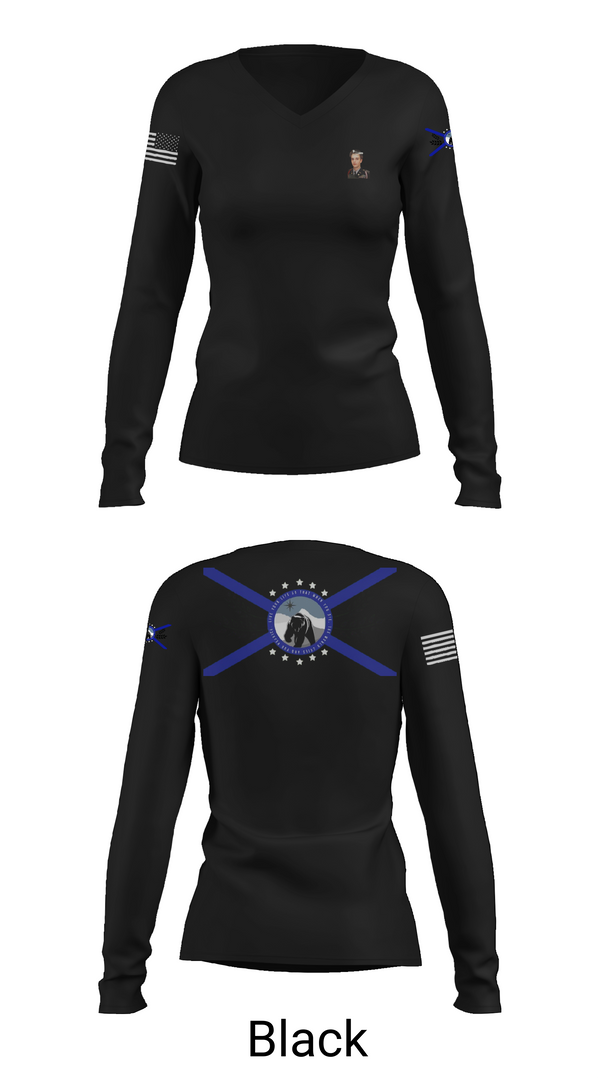 Womens Long Sleeve Vneck Shirt, Grahn Fire DepartmentAPR, Fire Department, Teamtime, Team time, sublimation, custom sports apparel, team uniforms, spirit wear, spiritwear, sports uniforms, custom shirts, team store, custom team store, fundraiser sports, apparel fundraiser