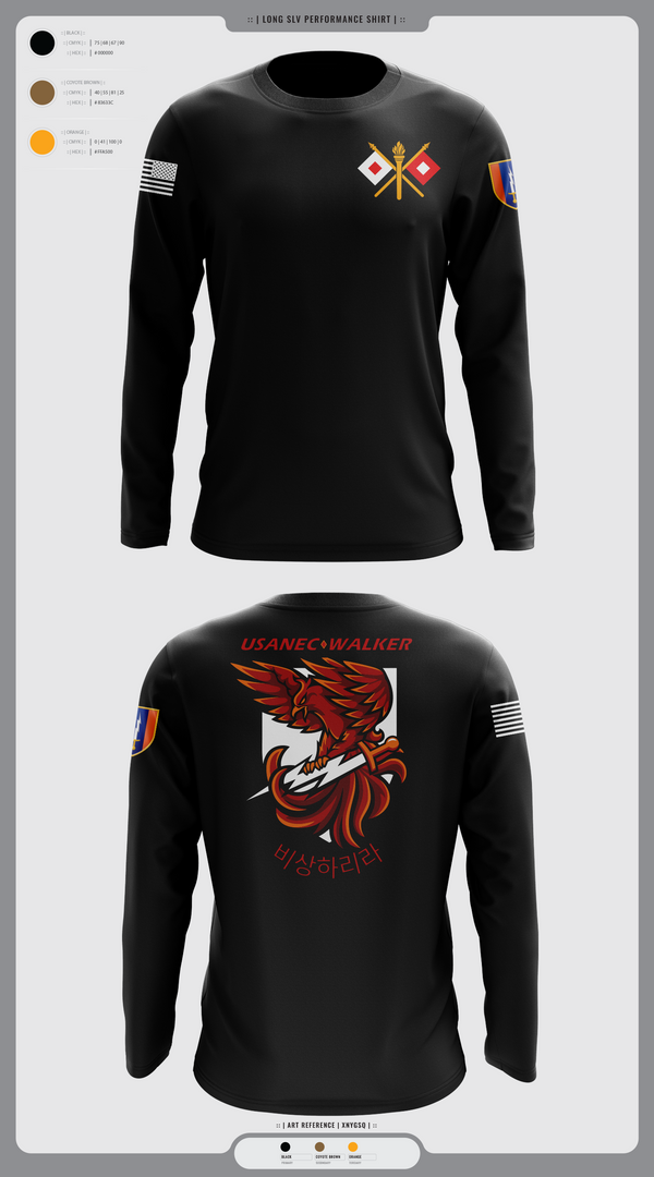 Long Sleeve Performance Shirt, USANEC-WALKER, Army, Teamtime, Team time, sublimation, custom sports apparel, team uniforms, spirit wear, spiritwear, sports uniforms, custom shirts, team store, custom team store, fundraiser sports, apparel fundraiser