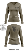 3B 1-325 AIR, 2BCT, 82ND ABN DIV 78191368 Women's Long Sleeve V-neck Shirt - 111