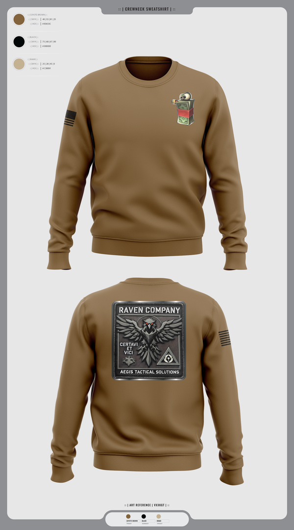 Crew Neck Sweatshirt, RAVEN, , Teamtime, Team time, sublimation, custom sports apparel, team uniforms, spirit wear, spiritwear, sports uniforms, custom shirts, team store, custom team store, fundraiser sports, apparel fundraiser