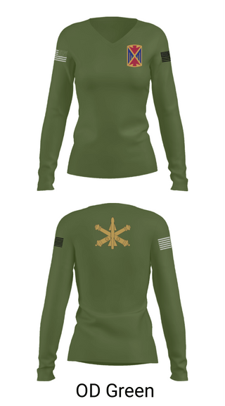 Womens Long Sleeve Vneck Shirt, 10th Army Air and Missile Command, Army, Teamtime, Team time, sublimation, custom sports apparel, team uniforms, spirit wear, spiritwear, sports uniforms, custom shirts, team store, custom team store, fundraiser sports, apparel fundraiser
