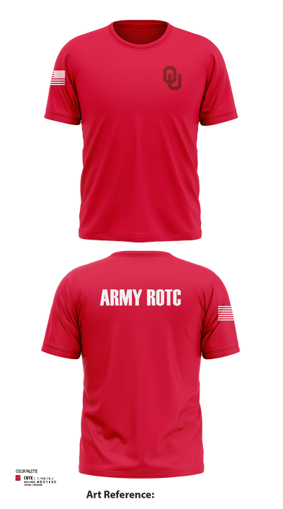 OU Army ROTC 95723228 Short Sleeve Performance Shirt - 115