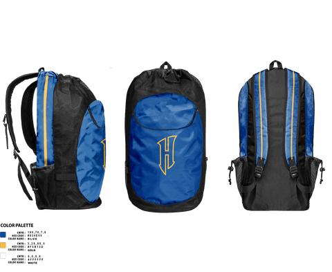 Gear Bag, Hudson High School Basketball, Men's Basketball, Teamtime, Team time, sublimation, custom sports apparel, team uniforms, spirit wear, spiritwear, sports uniforms, custom shirts, team store, custom team store, fundraiser sports, apparel fundraiser