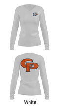 College Place High School Cross Country 5484368 Women's Long Sleeve V-neck Shirt - 16