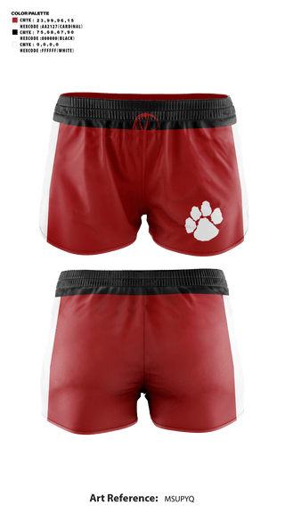 Womens Shorts, Asheville High School Cheer, Cheer, Teamtime, Team time, sublimation, custom sports apparel, team uniforms, spirit wear, spiritwear, sports uniforms, custom shirts, team store, custom team store, fundraiser sports, apparel fundraiser