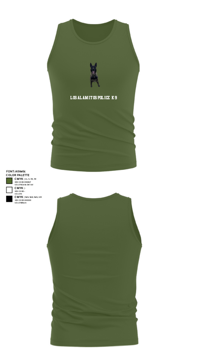 Los Alamitos Police K9 92789810 Tank Top - 56