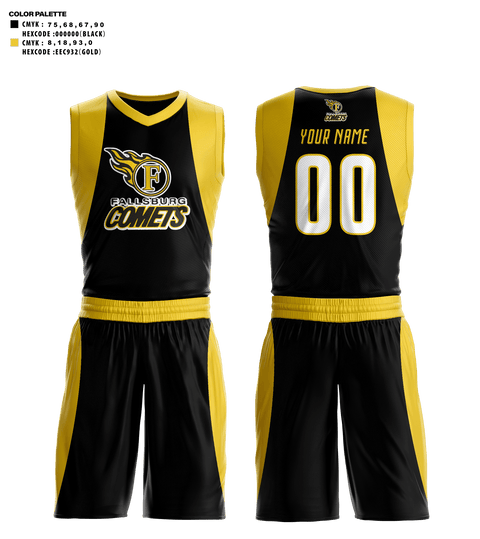 Basketball Uniform, Fallsburg High School Basketball, Men's Basketball, Teamtime, Team time, sublimation, custom sports apparel, team uniforms, spirit wear, spiritwear, sports uniforms, custom shirts, team store, custom team store, fundraiser sports, apparel fundraiser