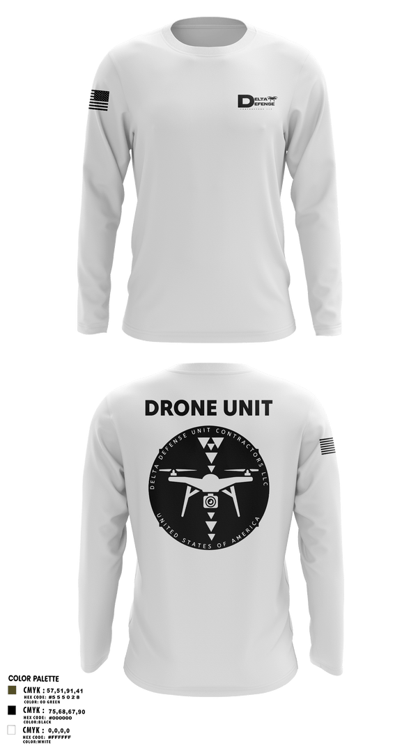Long Sleeve Performance Shirt, Delta Defense Unit, Police, Teamtime, Team time, sublimation, custom sports apparel, team uniforms, spirit wear, spiritwear, sports uniforms, custom shirts, team store, custom team store, fundraiser sports, apparel fundraiser