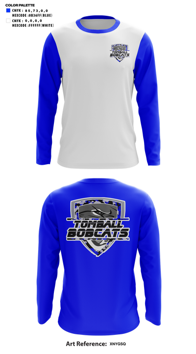 Tomball Bobcats 78131994 Long Sleeve Performance Shirt 41