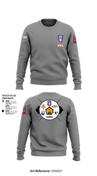 Crew Neck Sweatshirt, 82nd ADSB H2F, Army, Teamtime, Team time, sublimation, custom sports apparel, team uniforms, spirit wear, spiritwear, sports uniforms, custom shirts, team store, custom team store, fundraiser sports, apparel fundraiser
