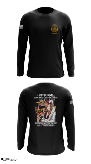 Long Sleeve Performance Shirt, State of Hawaii Department of the Attorney General Child Abuse Investigations Unit, , Teamtime, Team time, sublimation, custom sports apparel, team uniforms, spirit wear, spiritwear, sports uniforms, custom shirts, team store, custom team store, fundraiser sports, apparel fundraiser