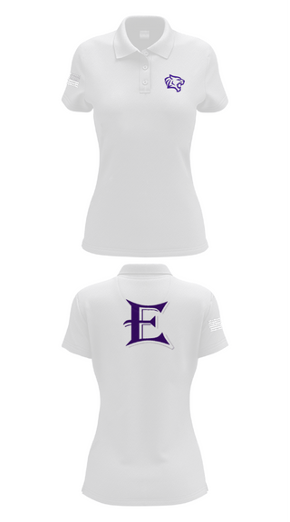 Women's Short Sleeve Performance Polo, Elgin High School Volleyball, Women's Volleyball, Teamtime, Team time, sublimation, custom sports apparel, team uniforms, spirit wear, spiritwear, sports uniforms, custom shirts, team store, custom team store, fundraiser sports, apparel fundraiser