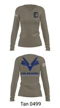 Sunlake High School Cadet Squadron 6161246 Women's Long Sleeve V-neck Shirt - 77