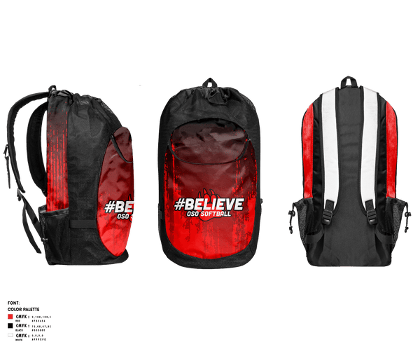 Gear Bag, West Oso High School Softball, Softball, Teamtime, Team time, sublimation, custom sports apparel, team uniforms, spirit wear, spiritwear, sports uniforms, custom shirts, team store, custom team store, fundraiser sports, apparel fundraiser