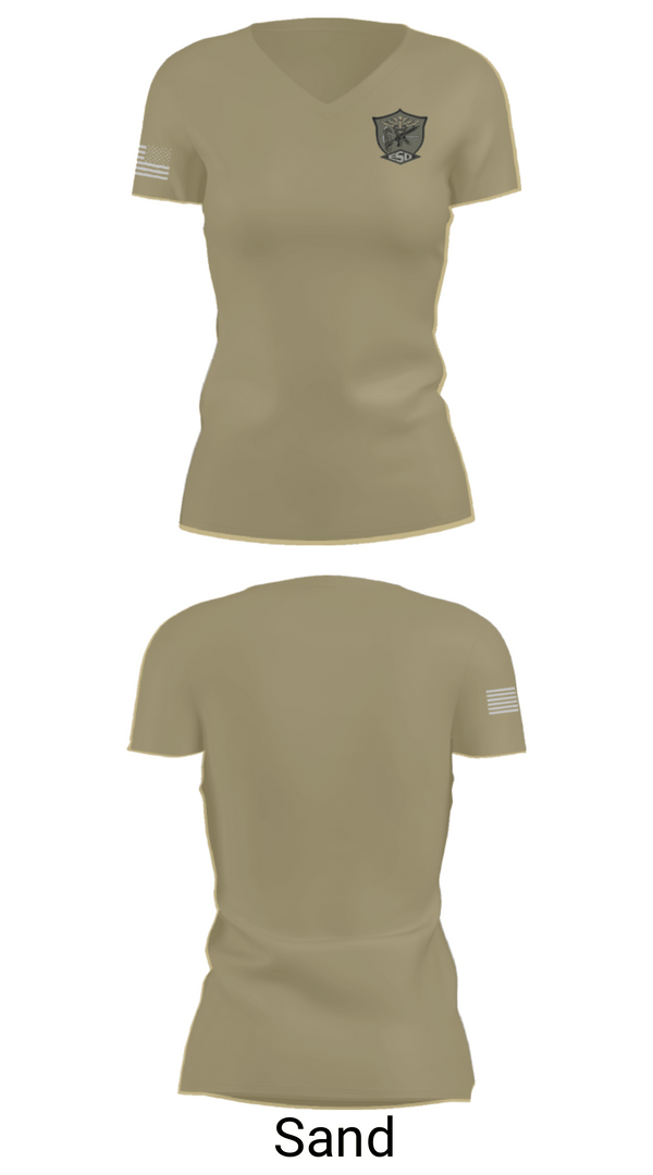 Womens Short Sleeve Vneck Shirt, Emergency Services Detail, Police, Teamtime, Team time, sublimation, custom sports apparel, team uniforms, spirit wear, spiritwear, sports uniforms, custom shirts, team store, custom team store, fundraiser sports, apparel fundraiser