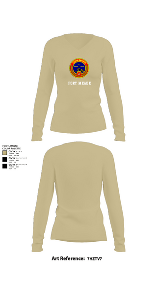 Women's Long Sleeve Vneck Shirt, Fort meade, Marines, Teamtime, Team time, sublimation, custom sports apparel, team uniforms, spirit wear, spiritwear, sports uniforms, custom shirts, team store, custom team store, fundraiser sports, apparel fundraiser