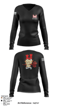 642nd Engineer Support Company 94077997 Women's Long Sleeve V-neck Shirt - 3