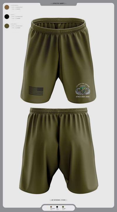 478th CA BN (A) 32204639 Athletic Shorts With Pockets - 111