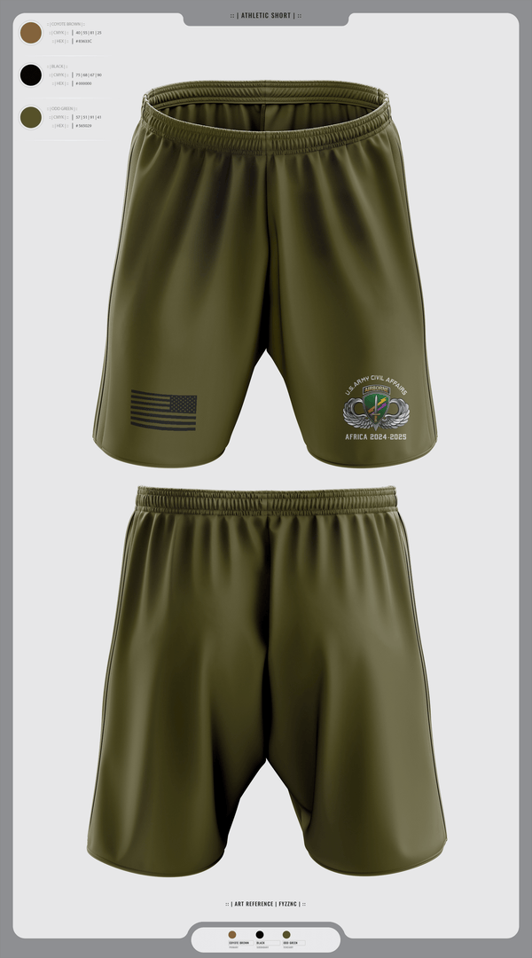 Athletic Shorts With Pockets, 478th CA BN (A), Army, Teamtime, Team time, sublimation, custom sports apparel, team uniforms, spirit wear, spiritwear, sports uniforms, custom shirts, team store, custom team store, fundraiser sports, apparel fundraiser