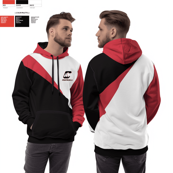Hoodie, Central High School Football, Football, Teamtime, Team time, sublimation, custom sports apparel, team uniforms, spirit wear, spiritwear, sports uniforms, custom shirts, team store, custom team store, fundraiser sports, apparel fundraiser
