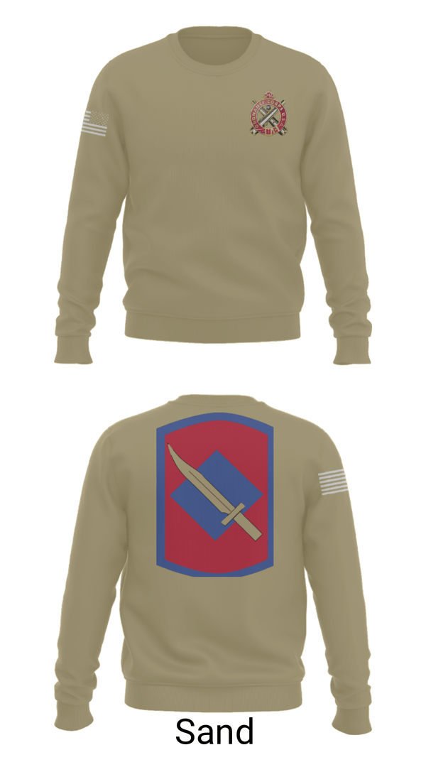 Crew Neck Sweatshirt, Fox Company 39th BSB (FA FSC), National Guard, Teamtime, Team time, sublimation, custom sports apparel, team uniforms, spirit wear, spiritwear, sports uniforms, custom shirts, team store, custom team store, fundraiser sports, apparel fundraiser