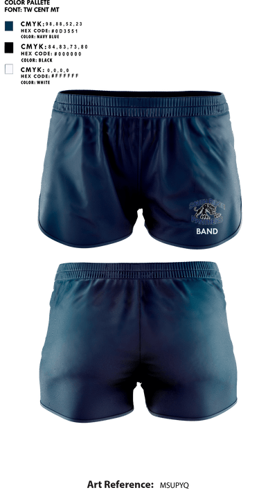 South Ridge High School Band 37040331 Womens Soccer Shorts - 1