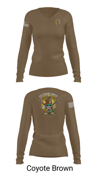 Women's Long Sleeve Vneck Shirt, Incursori, , Teamtime, Team time, sublimation, custom sports apparel, team uniforms, spirit wear, spiritwear, sports uniforms, custom shirts, team store, custom team store, fundraiser sports, apparel fundraiser
