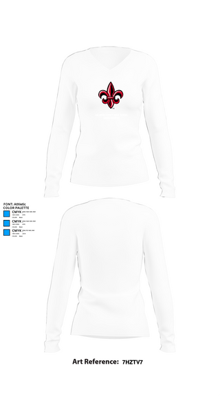 Womens Long Sleeve Vneck Shirt, Calhoun County High School Cross Country, Cross Country, Teamtime, Team time, sublimation, custom sports apparel, team uniforms, spirit wear, spiritwear, sports uniforms, custom shirts, team store, custom team store, fundraiser sports, apparel fundraiser