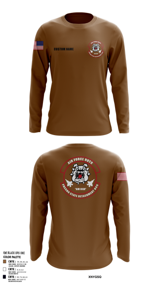 Long Sleeve Performance Shirt, Detachment 035, Air Force, Teamtime, Team time, sublimation, custom sports apparel, team uniforms, spirit wear, spiritwear, sports uniforms, custom shirts, team store, custom team store, fundraiser sports, apparel fundraiser