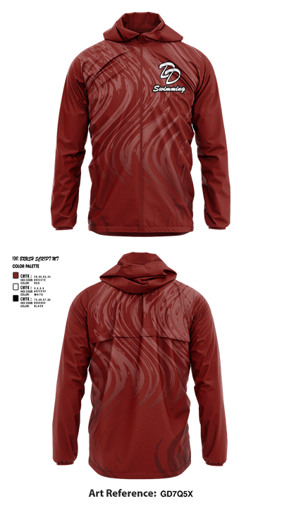 David Douglas High School Swimming 22345168 Windbreaker - 3