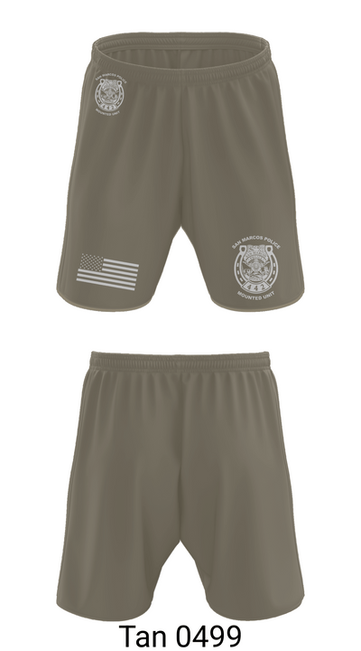 San Marcos Police Mounted Unit 48191371 Athletic Shorts With Pockets - 66