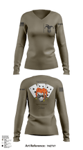 397TH SC 58386436 Women's Long Sleeve V-neck Shirt -1 140
