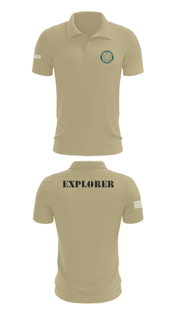 Short Sleeve Performance Polo, BSO Explorers, Police, Teamtime, Team time, sublimation, custom sports apparel, team uniforms, spirit wear, spiritwear, sports uniforms, custom shirts, team store, custom team store, fundraiser sports, apparel fundraiser