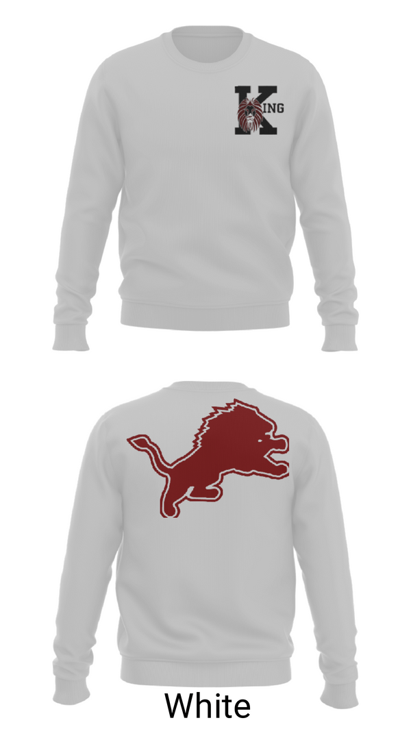Crew Neck Sweatshirt, Martin Luther King Jr High School Tennis, Tennis, Teamtime, Team time, sublimation, custom sports apparel, team uniforms, spirit wear, spiritwear, sports uniforms, custom shirts, team store, custom team store, fundraiser sports, apparel fundraiser