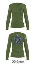 MHS MCJROTC 59562890 Women's Long Sleeve V-neck Shirt -1 57