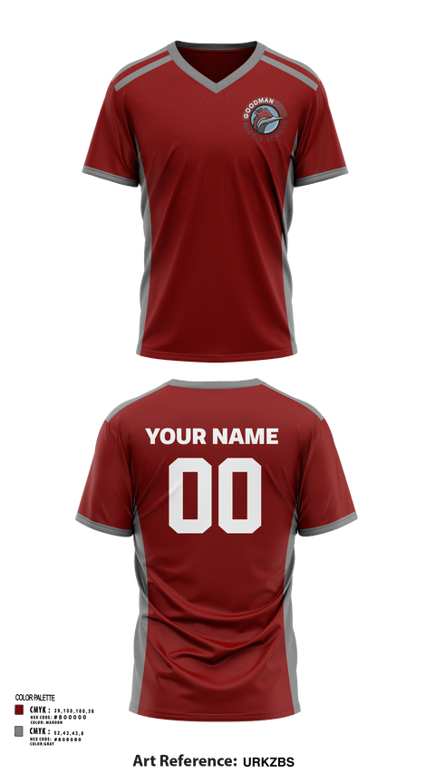 Mens Soccer Jersey, Goodman Middle School Soccer, Men's Soccer, Teamtime, Team time, sublimation, custom sports apparel, team uniforms, spirit wear, spiritwear, sports uniforms, custom shirts, team store, custom team store, fundraiser sports, apparel fundraiser
