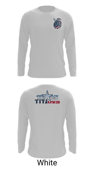 Texas Titans Youth Football 17189264 Long Sleeve Performance Shirt - 4