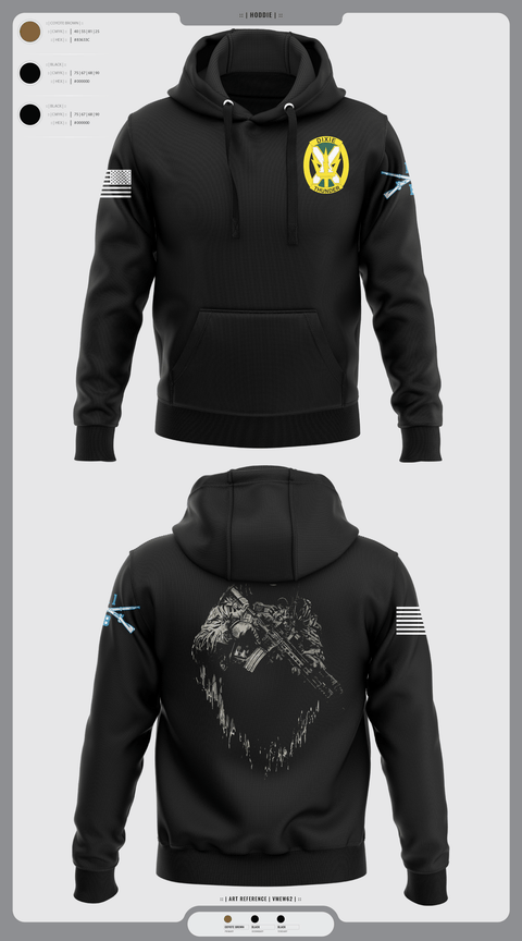 Hoodie, Charlie Company, National Guard, Teamtime, Team time, sublimation, custom sports apparel, team uniforms, spirit wear, spiritwear, sports uniforms, custom shirts, team store, custom team store, fundraiser sports, apparel fundraiser