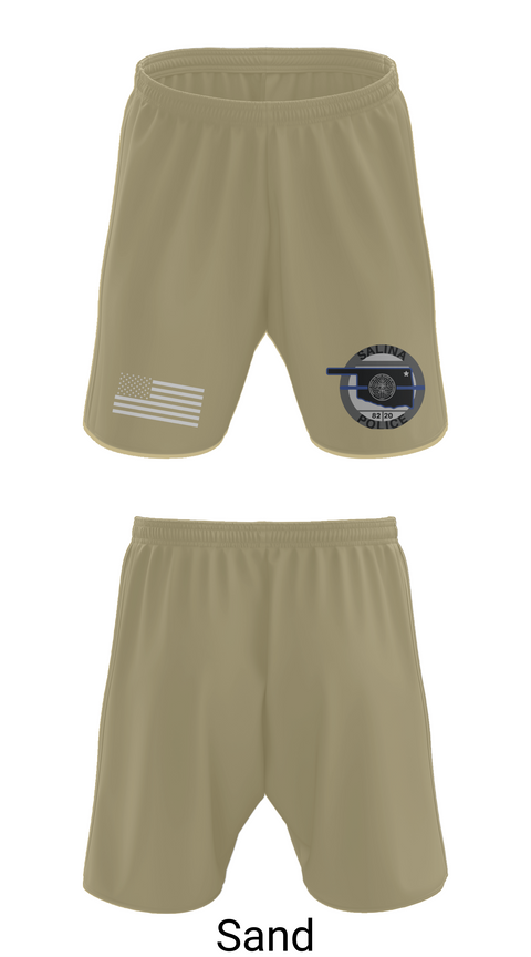 Athletic Shorts With Pockets, Salina Police Department, Police, Teamtime, Team time, sublimation, custom sports apparel, team uniforms, spirit wear, spiritwear, sports uniforms, custom shirts, team store, custom team store, fundraiser sports, apparel fundraiser