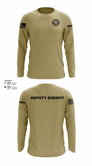 Long Sleeve Performance Shirt, Chesterfield County Sheriff Office, Police, Teamtime, Team time, sublimation, custom sports apparel, team uniforms, spirit wear, spiritwear, sports uniforms, custom shirts, team store, custom team store, fundraiser sports, apparel fundraiser