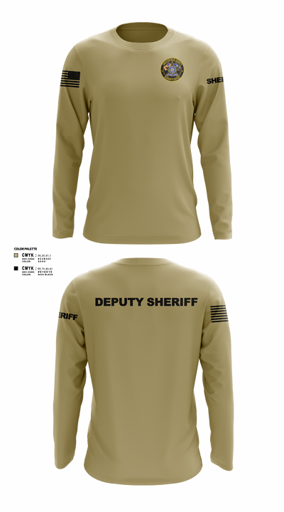 Chesterfield County Sheriff Office 79473922 Long Sleeve Performance Shirt - 101
